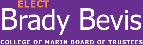 Elect Brady Bevis - College of Marin Board of Trustees